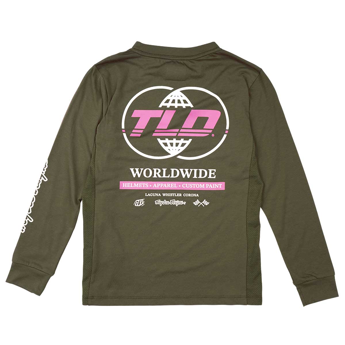Troy Lee Designs Skyline Ride Long Sleeve Tee Kids' in Worldwide Caper